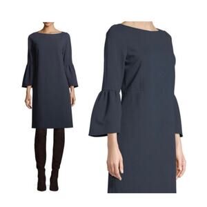 Lafayette 148 New York women’s Marisa Shift Dress navy sm Luxury designer $448